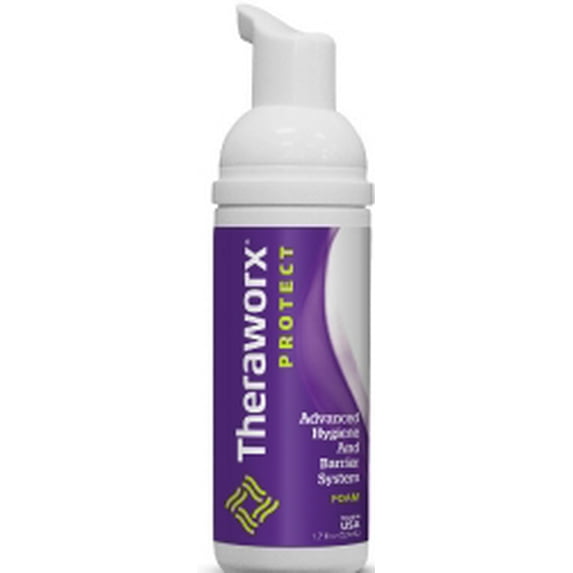 Theraworx Protect Advanced Hygiene and Barrier System Rinse-Free Cleanser Pump Bottle Lavender Scent