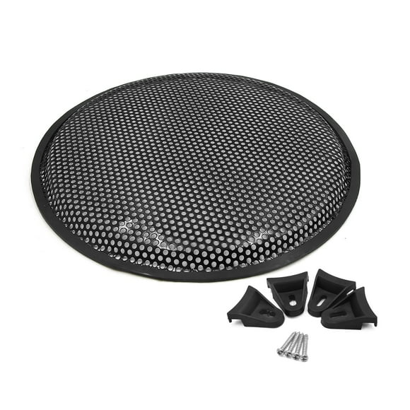 12" Tapa Protector de Altavoz de Audio de Coche Subwoofer Rejilla de Metal Negro