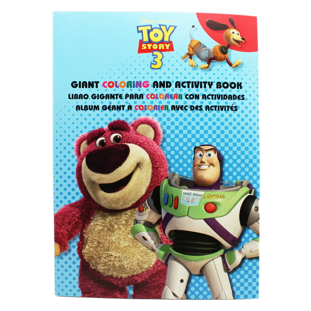 disney pixar's toy story 3 buzz lightyear and lotso bear cover coloring book