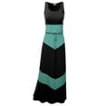 thumbnail image 1 of FashionOutfit Women's Casual Beach Soft Stretch Bold Chevron Waisband Maxi Dress, 1 of 4