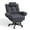 Dark Gray, variant on Hawsaiy Big and Tall Office Chair with Footrest, Ergonomic Executive Desk Chair with Flip-Up Arms, Reclining High Back Computer Chair with Headrest & Side Pockets, White