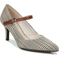 thumbnail image 2 of LifeStride Women's Sandrine Pump 8.5 Toffee Beige Plaid, 2 of 3