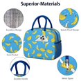 thumbnail image 4 of Lunch Bag Lunch Box for Women Reusable Insulated Lunch Bags,Water-Resistant Ripe Banana Print Art Cooler Lunch Tote Bag, Large Capacity for Work Travel Picnic, 4 of 6