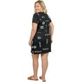 thumbnail image 2 of INGEAR Women’s Beach Swimsuit Cover Up, Short Cotton Shift Dress with Pockets, Black ,M, 2 of 6