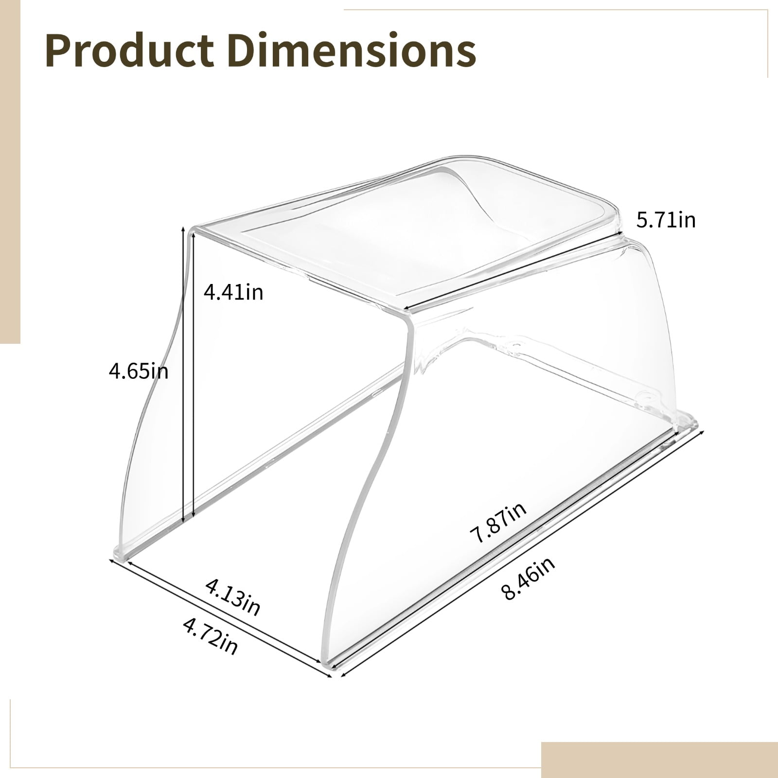 Weatherproof Doorbell Protector, PC Protective Case for Ring Doorbell and Access Control Devices, Transparent PC Material, Outdoor Waterproof and Dustproof, Long-Lasting and Easy to Install