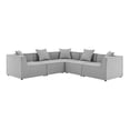 thumbnail image 2 of Modway Saybrook Canapé Sectionnel d'Extérieur en Tissu de 103,5 Po, 5 Pcs, Gris, 2 of 6