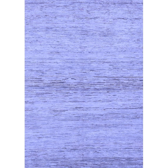 Ahgly Company Machine Washable Indoor Rectangle Abstract Blue Modern Area Rugs, 7' x 10'