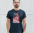 thumbnail image 3 of Tee Hunt You've Messed with The Wrong Woman T-Shirt Statue of Liberty USA Men's Tee, Navy Blue, Large, 3 of 5