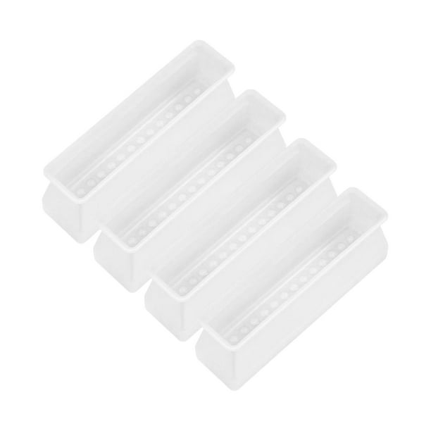 4x Almohadilla protectora para patas de cama Almohadilla protectora para piso Cubierta silenciosa para pies Resistente al desgaste Anti Blanco