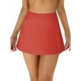thumbnail image 5 of Alove Women's Solid Side Split Swim Skirts Stretchy High Waisted Swim Bottoms, 5 of 5