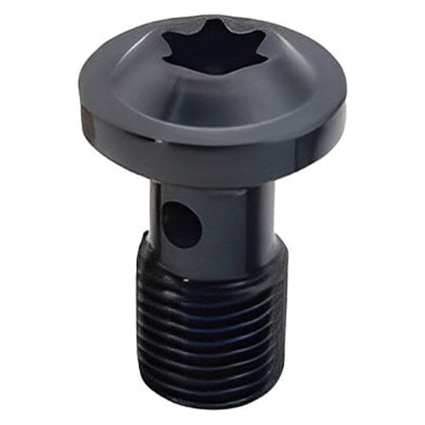 sweethay Pernos de freno Tornillo Manguera Tubería Adaptador de montaje de tubo Accesorios de sujeción única Conector duradero Negro Type3 NO3