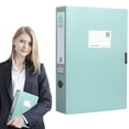 thumbnail image 1 of Thickened Archive Box Plastic File Box Large Capacity Blue Document Contract Storage Data Box, 1 of 9
