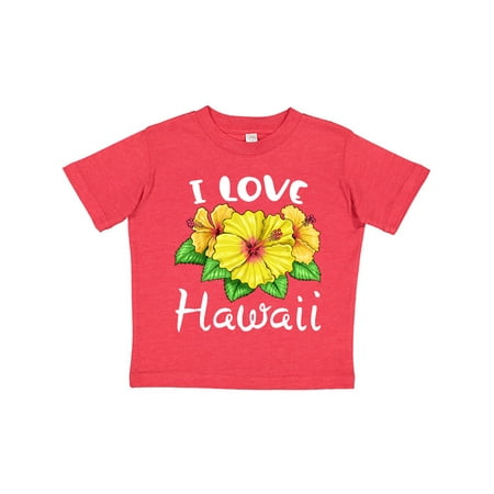 

Inktastic I Love Hawaii Hibiscus Flowers Gift Toddler Boy or Toddler Girl T-Shirt