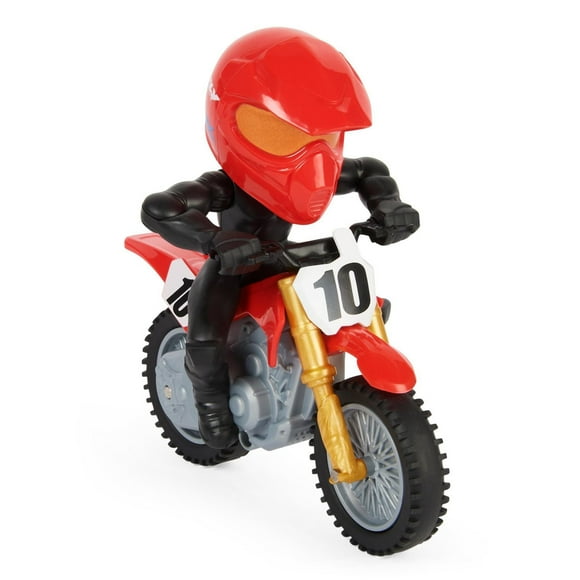 Supercross, Race and Wheelie Bike, Authentic Justin Brayton Collector Motorcycle, 1:18 Scale Kids Toys for Boys Aged 5 and Up