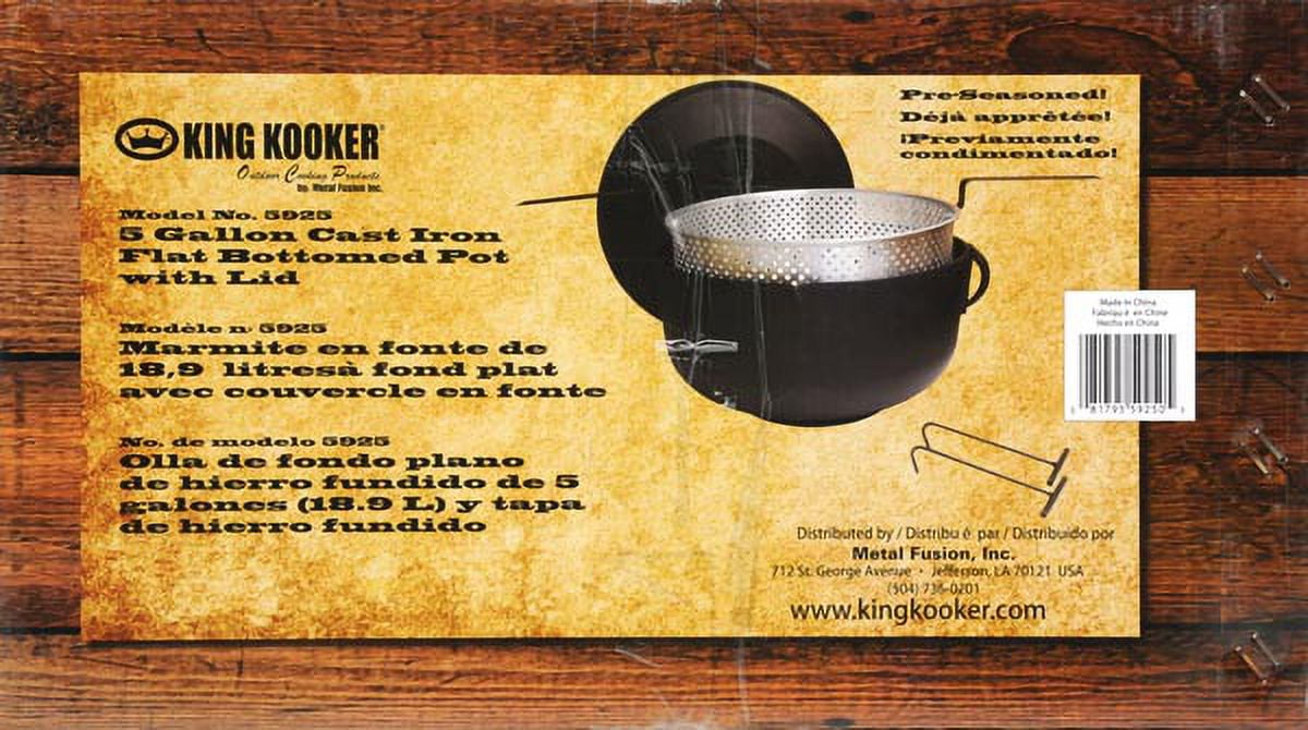 4 Gallon Cast Iron Jambalaya Pot & Cooker Package - Metal Fusion, Inc.