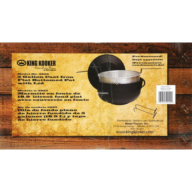 4 Gallon Cast Iron Jambalaya Pot & Cooker Package - Metal Fusion, Inc.