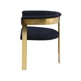 thumbnail image 6 of Meridian Furniture Romeo Navy Boucle Fabric Dining Chair (Set of 2), 6 of 8