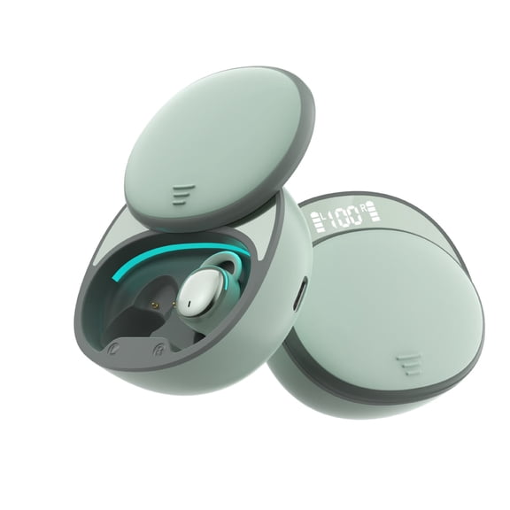 ZORVINEX Bluetooth 5.3 Wireless Noise Cancelling Sleep Earbuds Comfort Fit Long Lasting Battery Noise Blocking Headphones With Dedicated Sleep Mode For Side Sleeping Use,Green