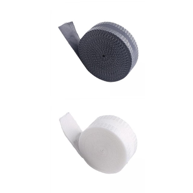 2 piezas de cinta de poliéster para dobladillo, rollo de cinta de fusión de tela, cinta de acortamiento para pantalones, cinta de hierro para dobladillo para pantalones, ropa, gris y blanco Macarena Hierro en cintas de dobladillo