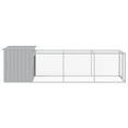 thumbnail image 4 of vidaXL Chicken Cage with Run Anthracite 43.3"x320.1"x43.3" Galvanized Steel, 4 of 7