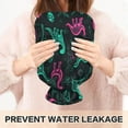thumbnail image 5 of 2L Hot Water Bottle with Soft Velvet Cover PVC Hot Water Bag for Pain Relief Long-Lasting Warmth Cute Green Dinosaurs, 5 of 8