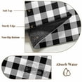 thumbnail image 5 of Hallway Runner Rug 2'x6', Farmhouse Checkered Long Non-slip Runner Rugs, Black White Buffalo Plaid Washable Outdoor Indoor Throw Floor Carpet Mat for Living Room/Bedroom/Kitchen/Office/Laundry, 5 of 9