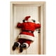 thumbnail image 2 of Adornos navideños divertidos para la parte trasera de la puerta, pancartas divertidas de Papá Noel para la parte trasera de la puerta, decoración navideña divertida para la entrada con regalo, adornos, 2 of 5