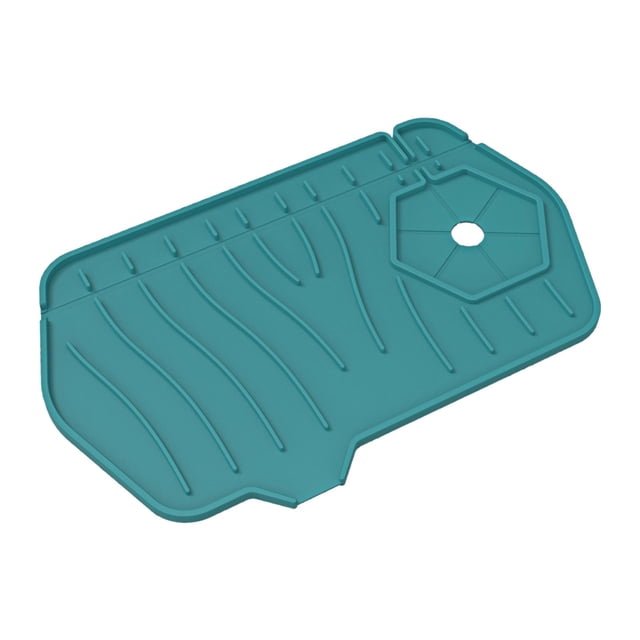 DOLITY Foldable Faucet Drain Pad Practical Kitchen Supplies for Rag Soap Green