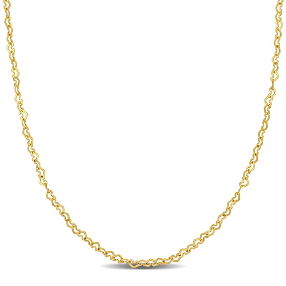 Everly Women's 14k Yellow Gold Heart Link Necklace