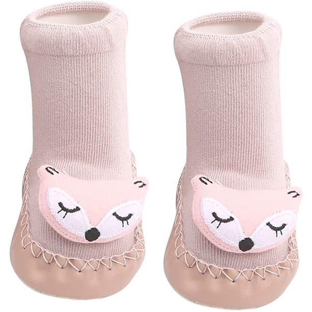 Medias largas gruesas para bebés y niños, antideslizantes y esponjosas, con calcetines de lana, calcetines térmicos cómodos de dibujos animados a la moda, calcetines tiernos Adepaton WMZL-564-8