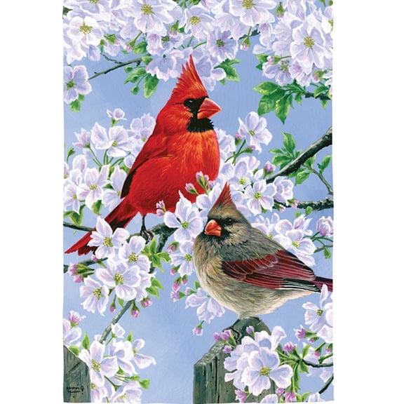 Evergreen Suede Garden Flag - Glorious Morning