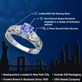 thumbnail image 2 of Gem Stone King 925 Sterling Silver Blue Tanzanite Engagement Ring for Women (2.16 Cttw, Gemstone Birthstone, Available in Size 5, 6, 7, 8, 9), 2 of 6