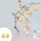 thumbnail image 1 of Decoraciones de Pascua, adornos de Pascua, regalos de Pascua, flores de espuma de colores, decoración en forma de tela, simulación de decoración, colgante de huevos de Pascua de espuma, 1 of 6