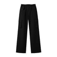 thumbnail image 5 of Guluxicc Womens Cargo Pants with Multi Pocket Quick Dry Elastic Waist Drawstring Straight Leg Trousers for Summer Casual Outfits, 5 of 5