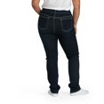 thumbnail image 4 of Bluberry Women's Straight Leg Jeans, Dark Rinse Wash, 4 of 7