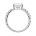 thumbnail image 2 of Unique Moments 2 ct Lab Grown Emerald Cut Diamond Engagement Solitaire Ring 14K White Gold, 2 of 6