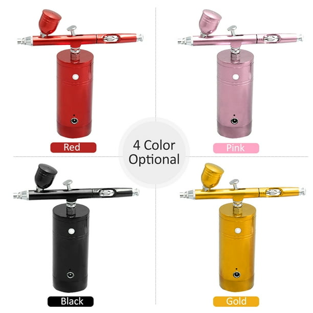 KKmoon Rechargeable USB Airbrush Kit Portable Airbrush Compressor Spray Pump Dual Action