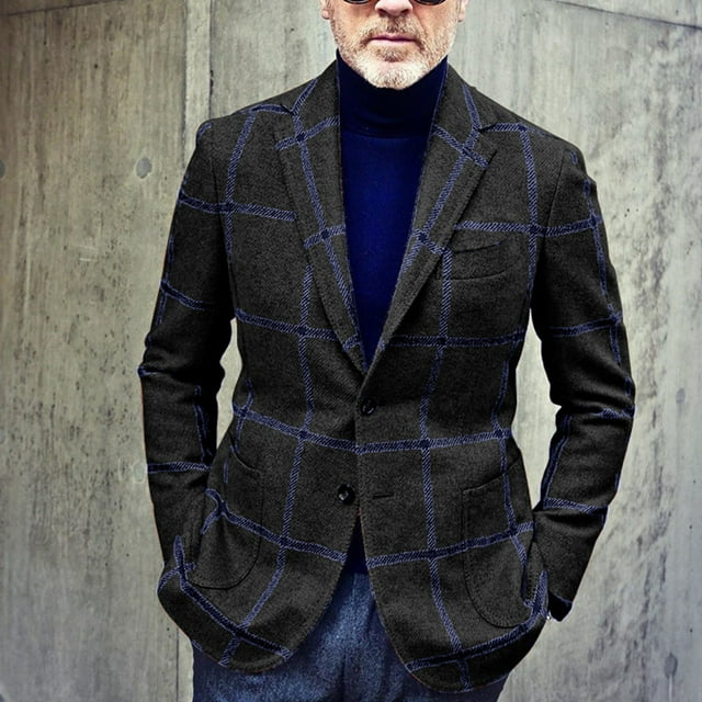 Blazer A Cuadros Para Hombre,Chaqueta De Traje A Cuadros Para Hombre Chaqueta De Traje A Cuadros Informal Para Hombre Chaqueta De Traje Para Hombre Innovación Moderna