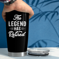 thumbnail image 5 of SANDJEST Retirement Gifts for Coworker, Colleagues - The Legend Has Retired Tumbler - Birthday, Christmas, Happy Retirement Gifts - 20oz Stainless Steel Insulated Coffee Travel Mug Gift for Men, Women, 5 of 5