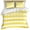 Yellow, variant on 3 Piece Yellow Striped Duvet Cover Set California King,Microfiber Comforter/Quilt Cover with Corner Ties and 2 Pillowcases,Modern Simple Monochrome Geometric White Soft Bedding with Zipper Closure
