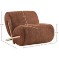 thumbnail image 6 of Meridian Furniture Akira Cognac Upholstered Accent Chair, 6 of 10