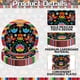 thumbnail image 3 of Platos de papel Jremreo Mexican Fiesta, 23 cm, 50 unidades, 3 of 7