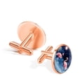 thumbnail image 3 of Flamingo Men's Stainless Steel Cufflink Set - Stylish Silver Jewelry for Dress Shirts - Ideal for Formal Events, 3 of 6