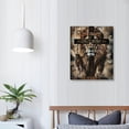 thumbnail image 4 of Nawypu  Jesus Lion Wall Art Lion of Judah Pictures Poster Scripture Bible Verse Wall Decor Christian Religious Canvas Prints Framed Artwork for Bedroom Living Room Church, 4 of 5