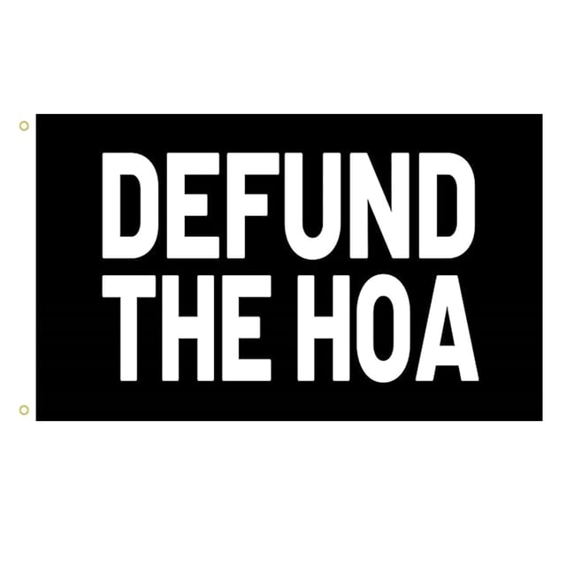 Tapiz de pared Defund The Hoa en microtela 150x90 cm