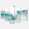 thumbnail image 2 of Massive Blue Waves Breaking Beach, 2 of 3