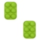 thumbnail image 2 of Naiovety 6 celdas media bola esfera 3D molde de pastel de silicona Muffin molde para hornear Chocolate Verde 2piezas Naiovety CBP155426, 2 of 6