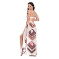 thumbnail image 3 of FORMRS Womens Long Sarong Beach Wrap Semi-Sheer Bikini Skirt Bathing Swimsuit Cover Up, Cute Chocolate Cakes, 3 of 7