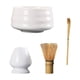 thumbnail image 2 of Juego de batidor de matcha, juego de té japonés, soporte para batidor, práctico kit de matcha, juego tradicional de matcha para principiantes en casas de té Blanco, 2 of 9
