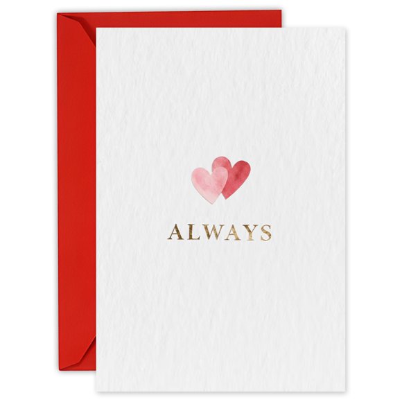 Tarjeta de San Valentín Faythory Minimalista Amor con Sobre